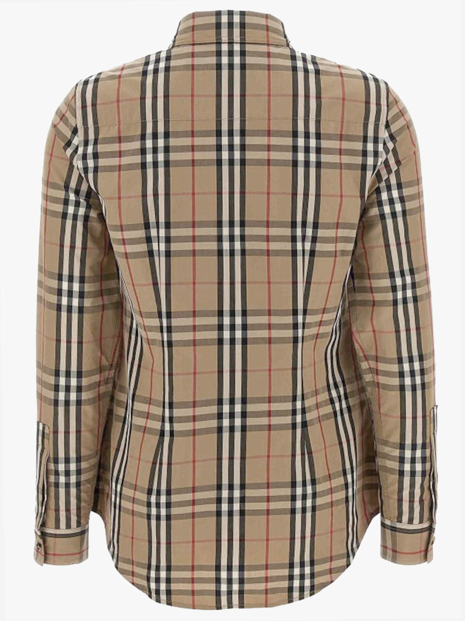 CAMICIA IN COTONE CON MOTIVO CHECK 8111847 ARCHIVEBEIGEIPCHK BURBERRY 