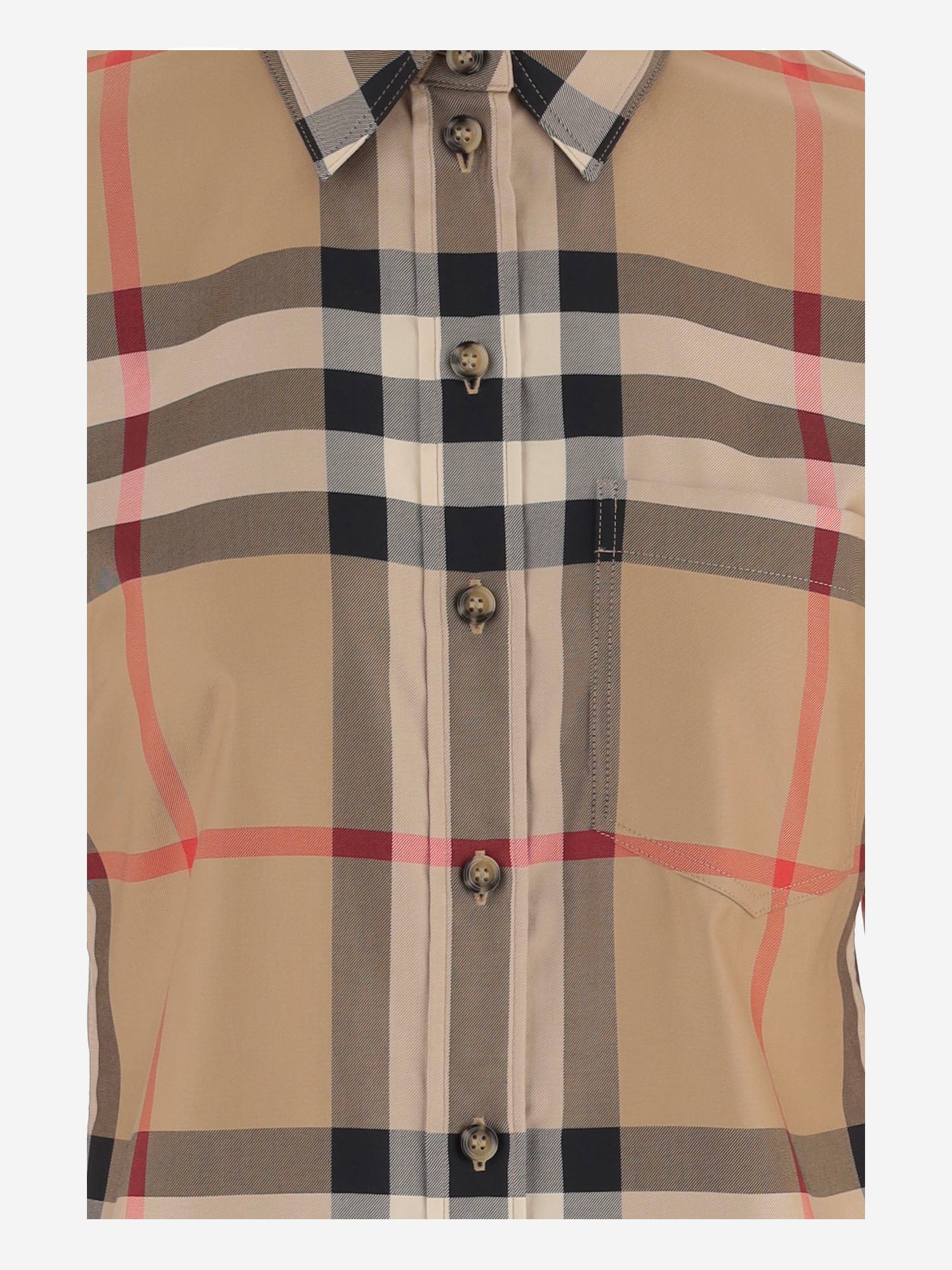 CAMICIA IN COTONE CON MOTIVO CHECK 8111856 ARCHIVEBEIGEIPCHK BURBERRY 