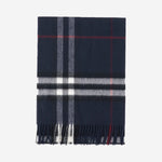 SCIARPA CHECK IN CASHMERE 8112641 INKBLUE BURBERRY 