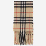 SCIARPA IN CASHMERE CON MOTIVO CHECK 8113377 SAND BURBERRY 