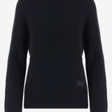 MAGLIA IN CASHMERE 8118315 BLACK BURBERRY 