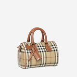 Borsa bowling mini con motivo check 8118565 BRIARBROWN BURBERRY 
