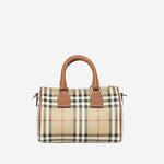 Borsa bowling mini con motivo check 8118565 BRIARBROWN BURBERRY 