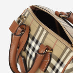 Borsa bowling mini con motivo check 8118565 BRIARBROWN BURBERRY 
