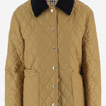 GIUBBOTTO TRAPUNTATO CON COLLETTO IN VELLUTO 8122745 CAMEL BURBERRY 