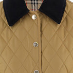 GIUBBOTTO TRAPUNTATO CON COLLETTO IN VELLUTO 8122745 CAMEL BURBERRY 