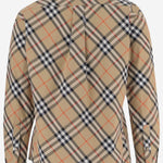 CAMICIA IN COTONE CON MOTIVO CHECK 8123166 SANDIPCHECK BURBERRY 