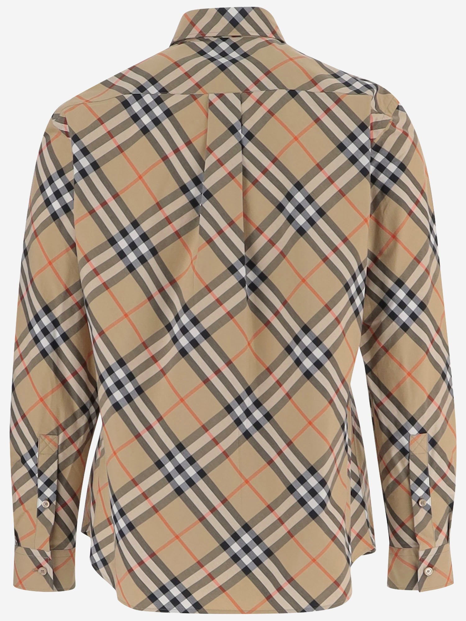 CAMICIA IN COTONE CON MOTIVO CHECK 8123166 SANDIPCHECK BURBERRY 