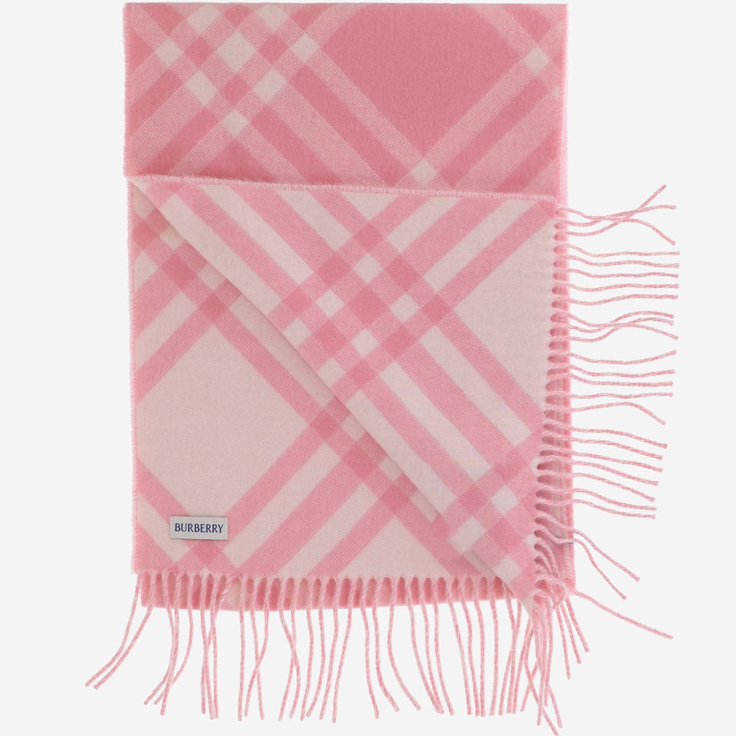 SCIARPA IN CASHMERE CON MOTIVO A CHECK 8124074 SUGARPINK BURBERRY 