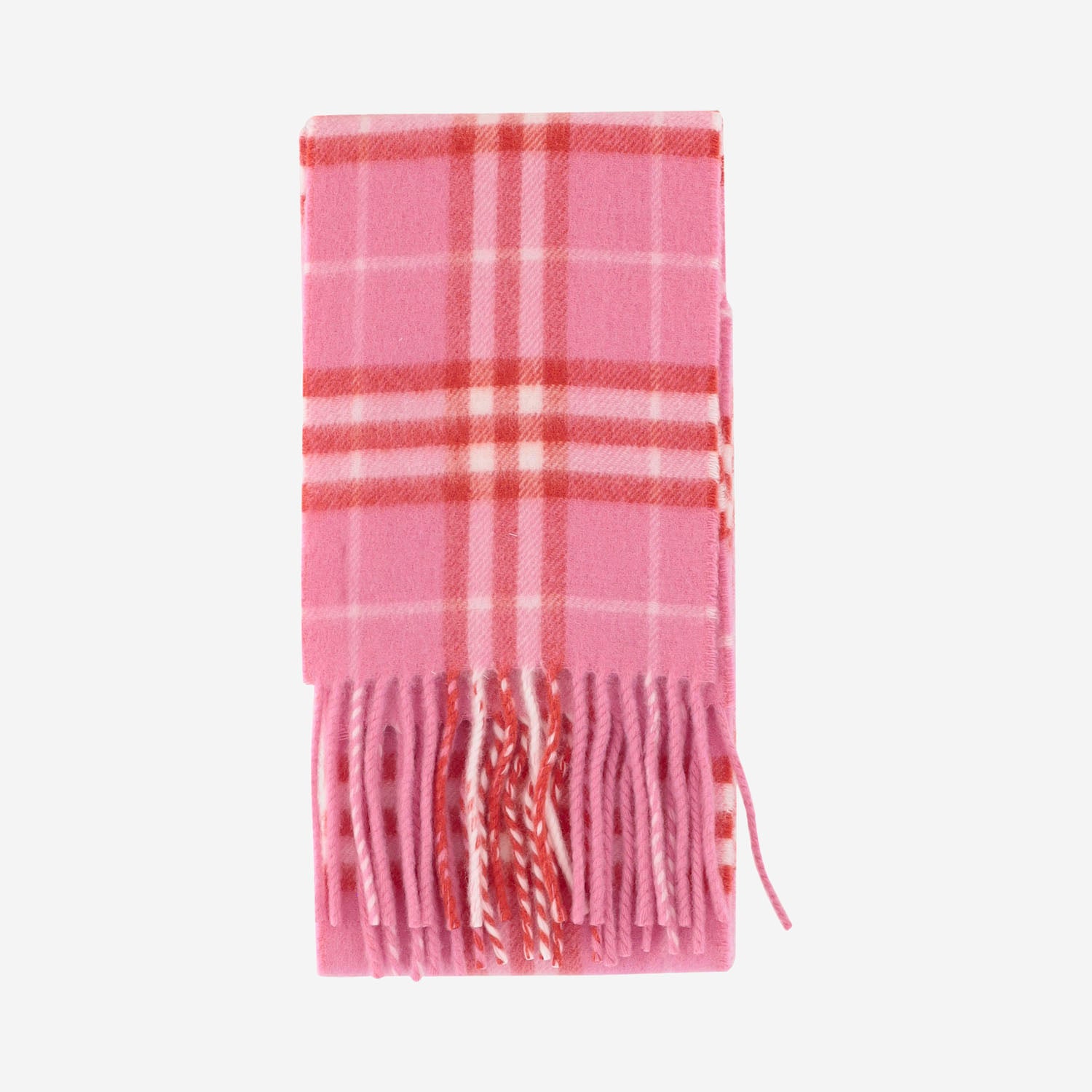 SCIARPA CHECK IN CASHMERE 8130283 GLAZEPINK BURBERRY 