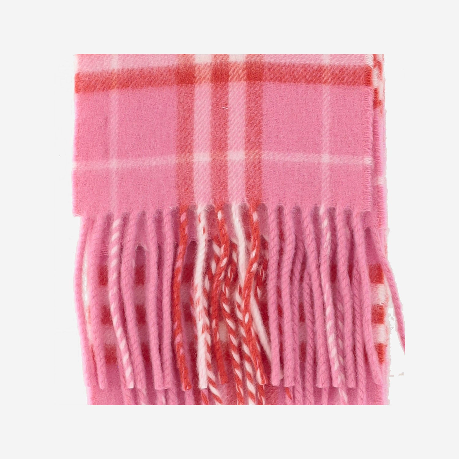SCIARPA CHECK IN CASHMERE 8130283 GLAZEPINK BURBERRY 