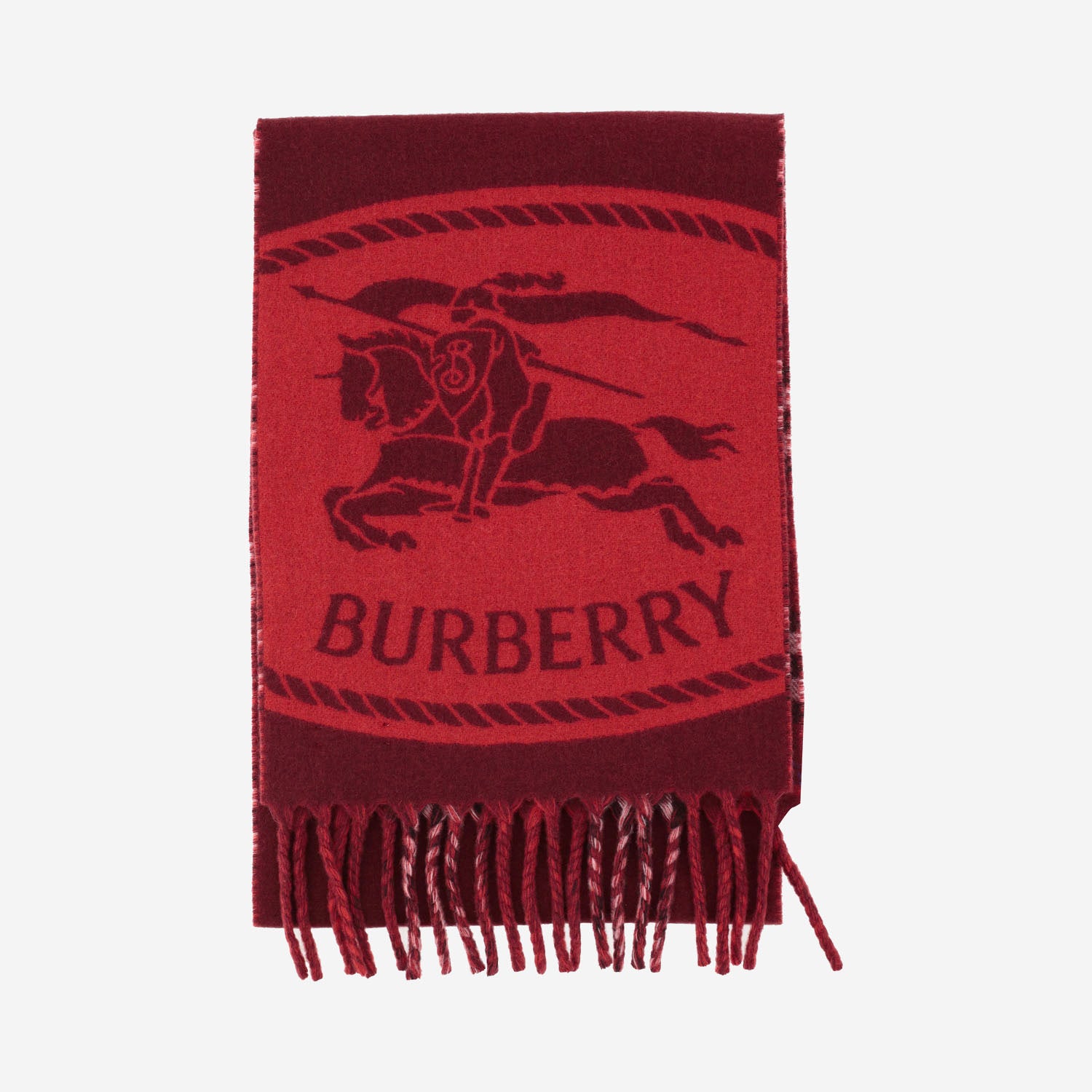 SCIARPA REVERSIBILE IN CASHMERE CON LOGO 8130401 OXBOOLDRED BURBERRY 