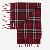 SCIARPA REVERSIBILE IN CASHMERE CON LOGO 8130401 OXBOOLDRED BURBERRY 