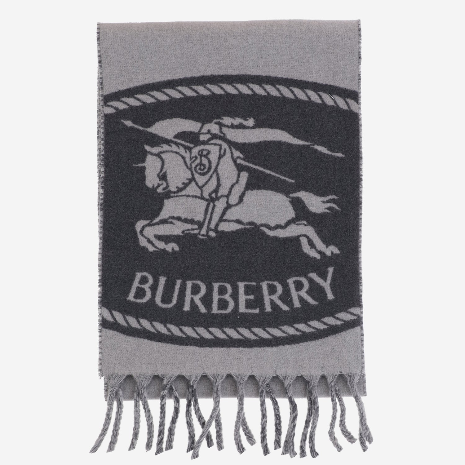 SCIARPA REVERSIBILE IN CASHMERE CON LOGO 8130403 MITTENGREY BURBERRY 