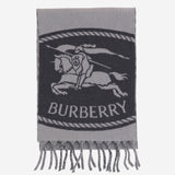 SCIARPA REVERSIBILE IN CASHMERE CON LOGO 8130403 MITTENGREY BURBERRY 