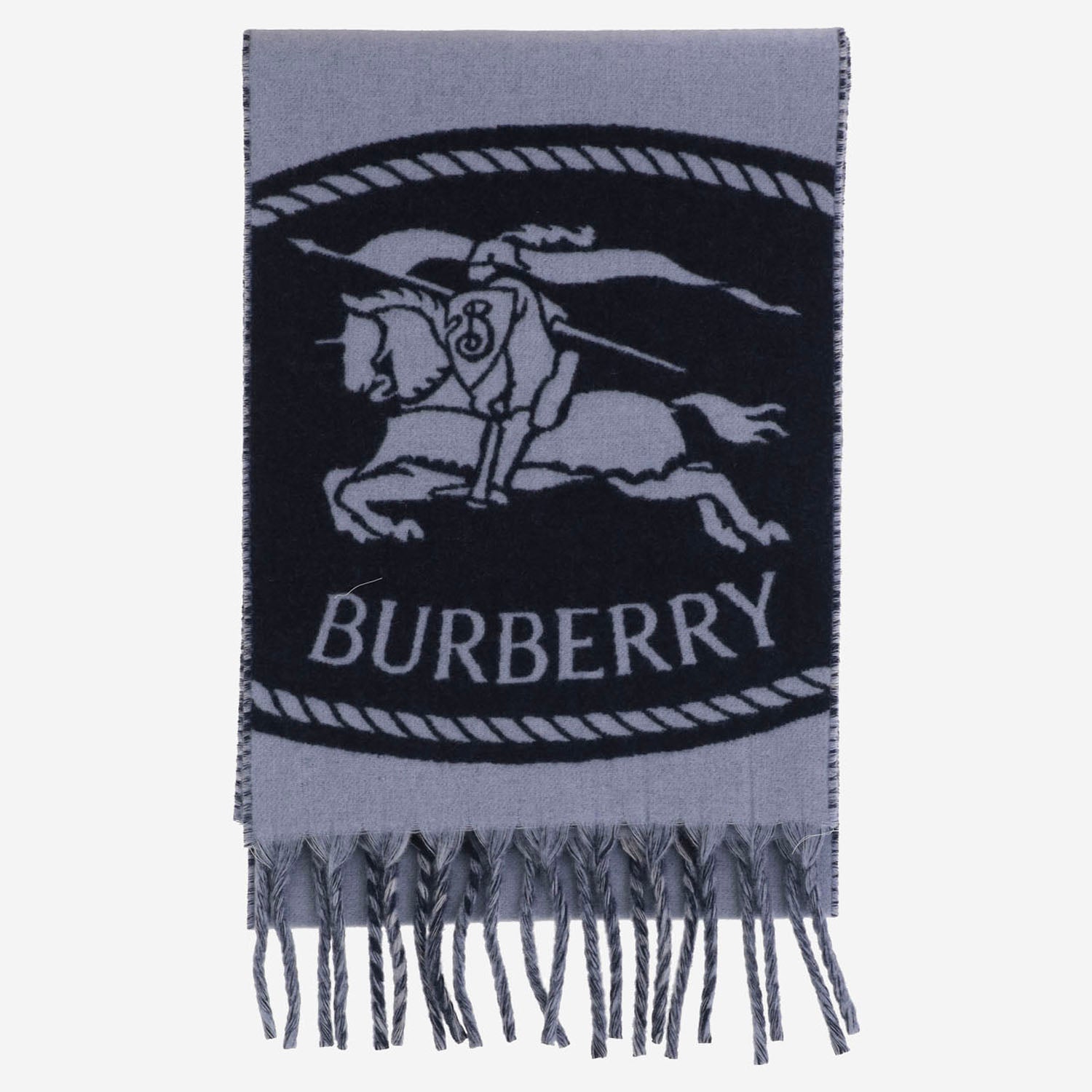 SCIARPA REVERSIBILE IN CASHMERE CON LOGO 8130404 BANKBLUE BURBERRY 