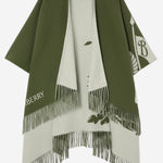 CAPPA REVERSIBILE IN MISTO LANA 8130428 PEAGREEN BURBERRY 