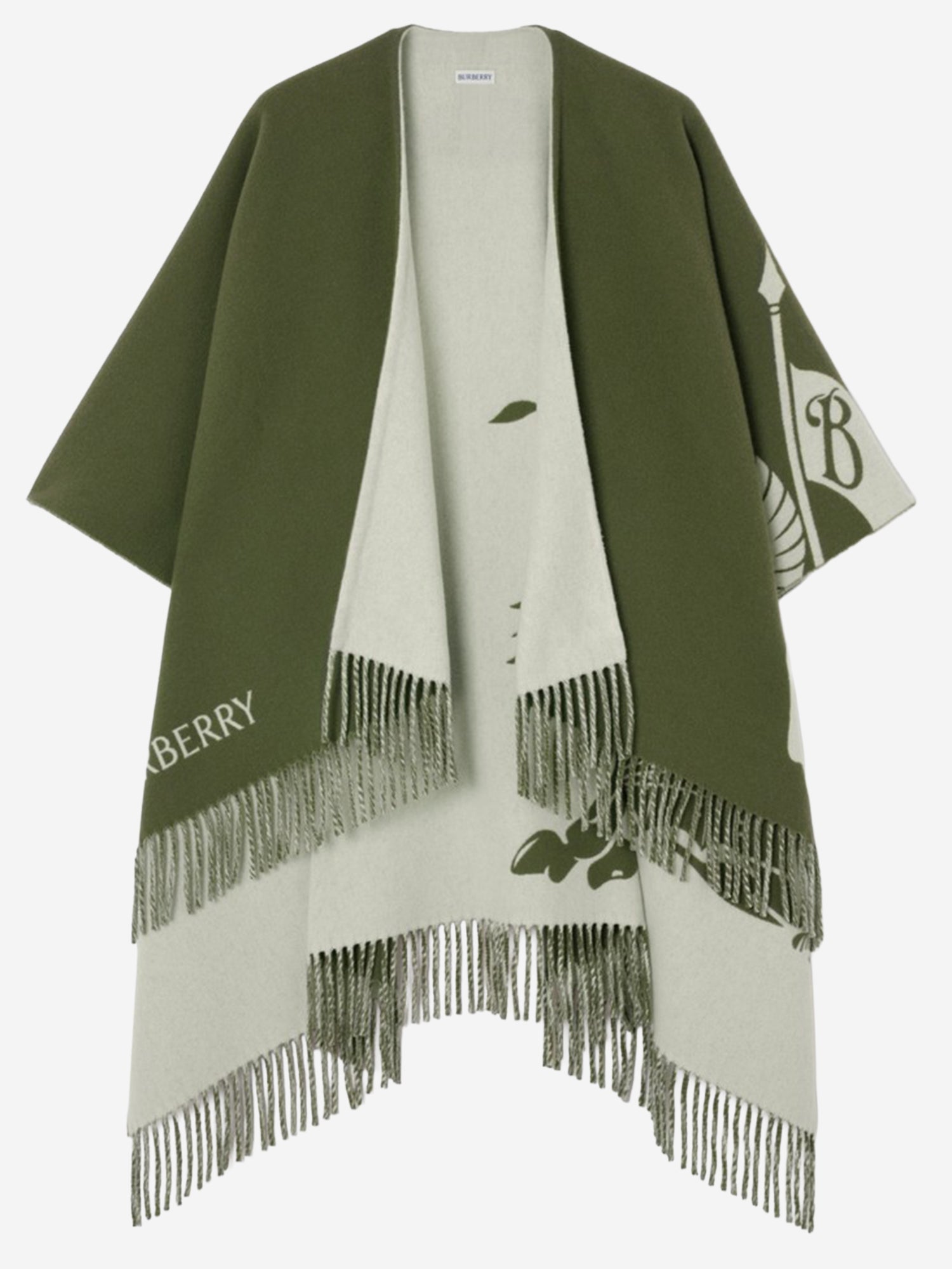 CAPPA REVERSIBILE IN MISTO LANA 8130428 PEAGREEN BURBERRY 