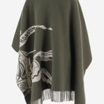 CAPPA REVERSIBILE IN MISTO LANA 8130428 PEAGREEN BURBERRY 
