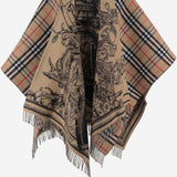 Mantella reversibile in lana 8130447 ARCHIVEBEIGE BURBERRY 