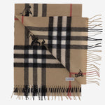 SCIARPA IN CASHMERE CON MOTIVO CHECK 8131138 ARCHIVEBEIGE BURBERRY 