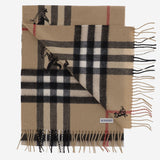 SCIARPA IN CASHMERE CON MOTIVO CHECK 8131138 ARCHIVEBEIGE BURBERRY 