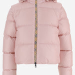 PIUMINO IMBOTTITO IN NYLON CON MANICHE REMOVIBILI 8131356 PEONYPINK BURBERRY 