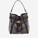 Borsa a secchiello Check mini 8131476 CHOCOLATEBROWN BURBERRY 