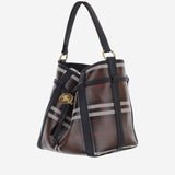 Borsa a secchiello Check mini 8131476 CHOCOLATEBROWN BURBERRY 