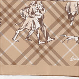 FOULARD IN TWILL DI SETA CON MOTIVO CHECK 8131637 FINCHBEIGE BURBERRY 