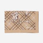 FOULARD IN TWILL DI SETA CON MOTIVO CHECK 8131637 FINCHBEIGE BURBERRY 