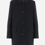 CAPPOTTO IN LANA E CASHMERE 8131694 BLACK BURBERRY 