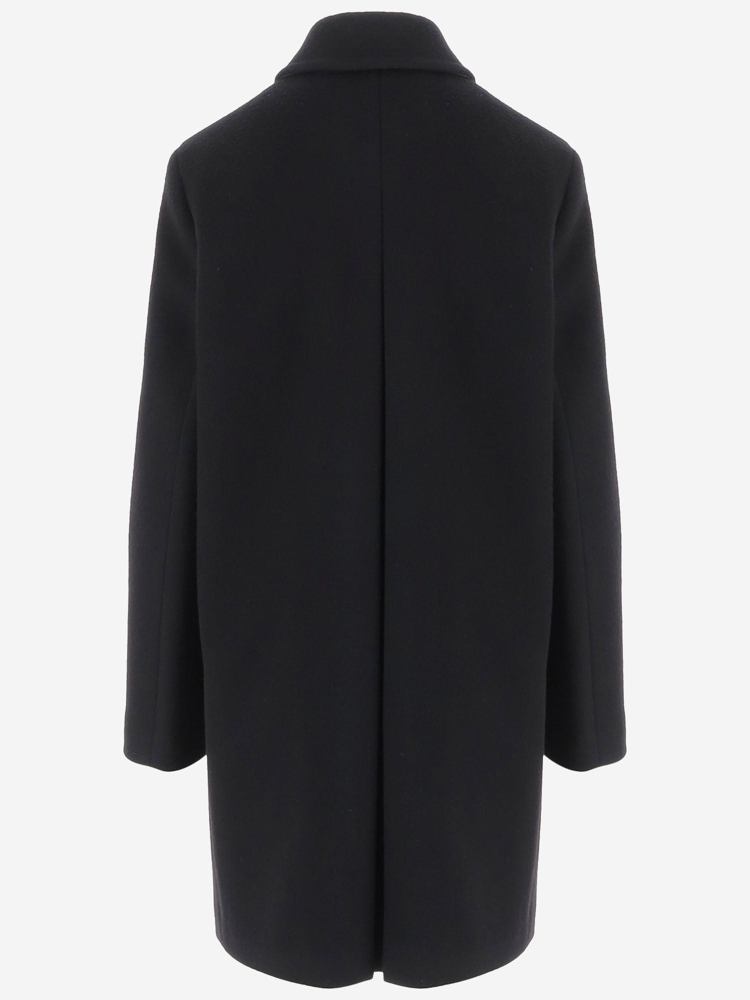 CAPPOTTO IN LANA E CASHMERE 8131694 BLACK BURBERRY 