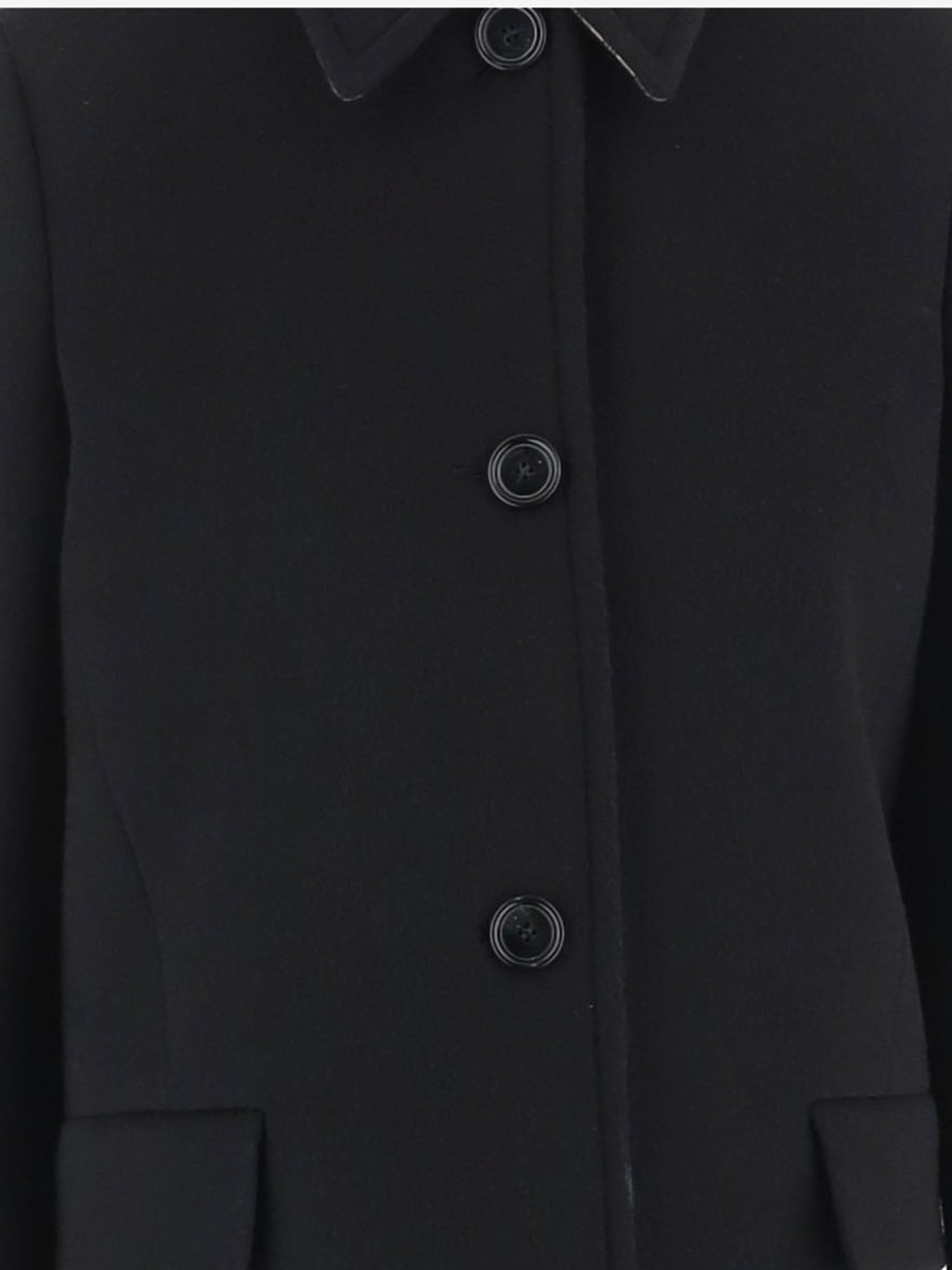 CAPPOTTO IN LANA E CASHMERE 8131694 BLACK BURBERRY 