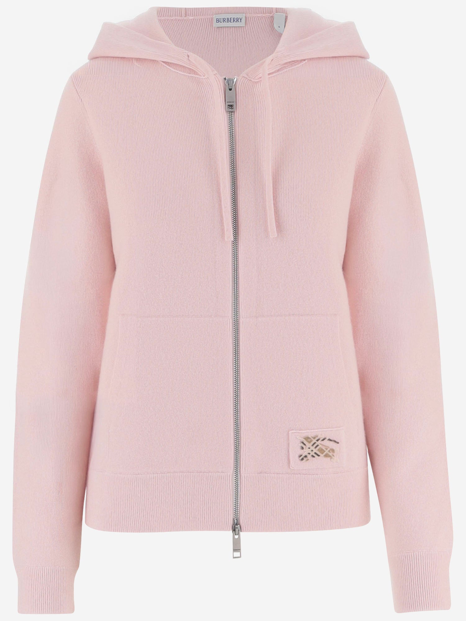 Felpa in misto cashmere stretch con logo 8131779 BOUQUET BURBERRY 