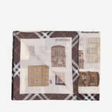 FOULARD IN TWILL DI SETA CON MOTIVO CHECK 8132065 FINCHBEIGE BURBERRY 