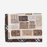 FOULARD IN TWILL DI SETA CON MOTIVO CHECK 8132065 FINCHBEIGE BURBERRY 