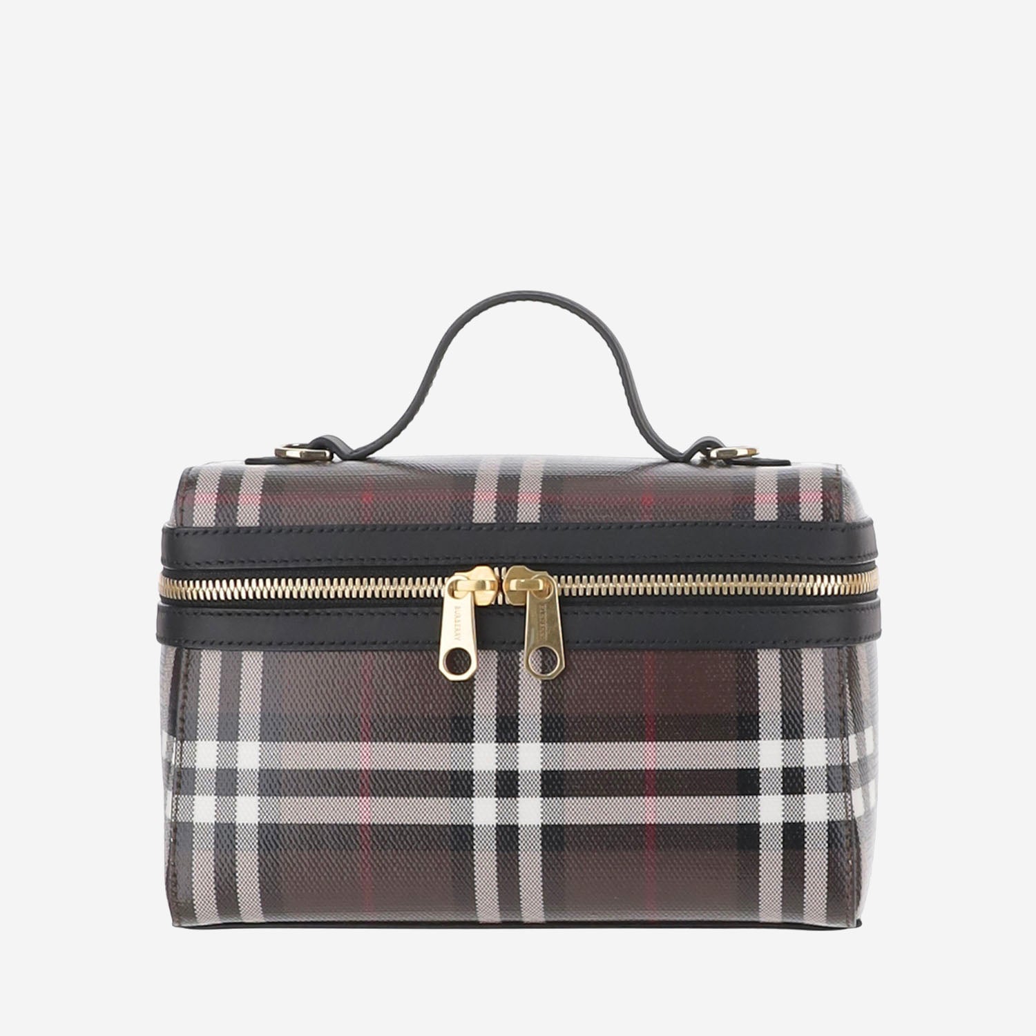 BORSA VANITY CHECK IN COTONE 8132098 CHOCOLATEBROWN BURBERRY 