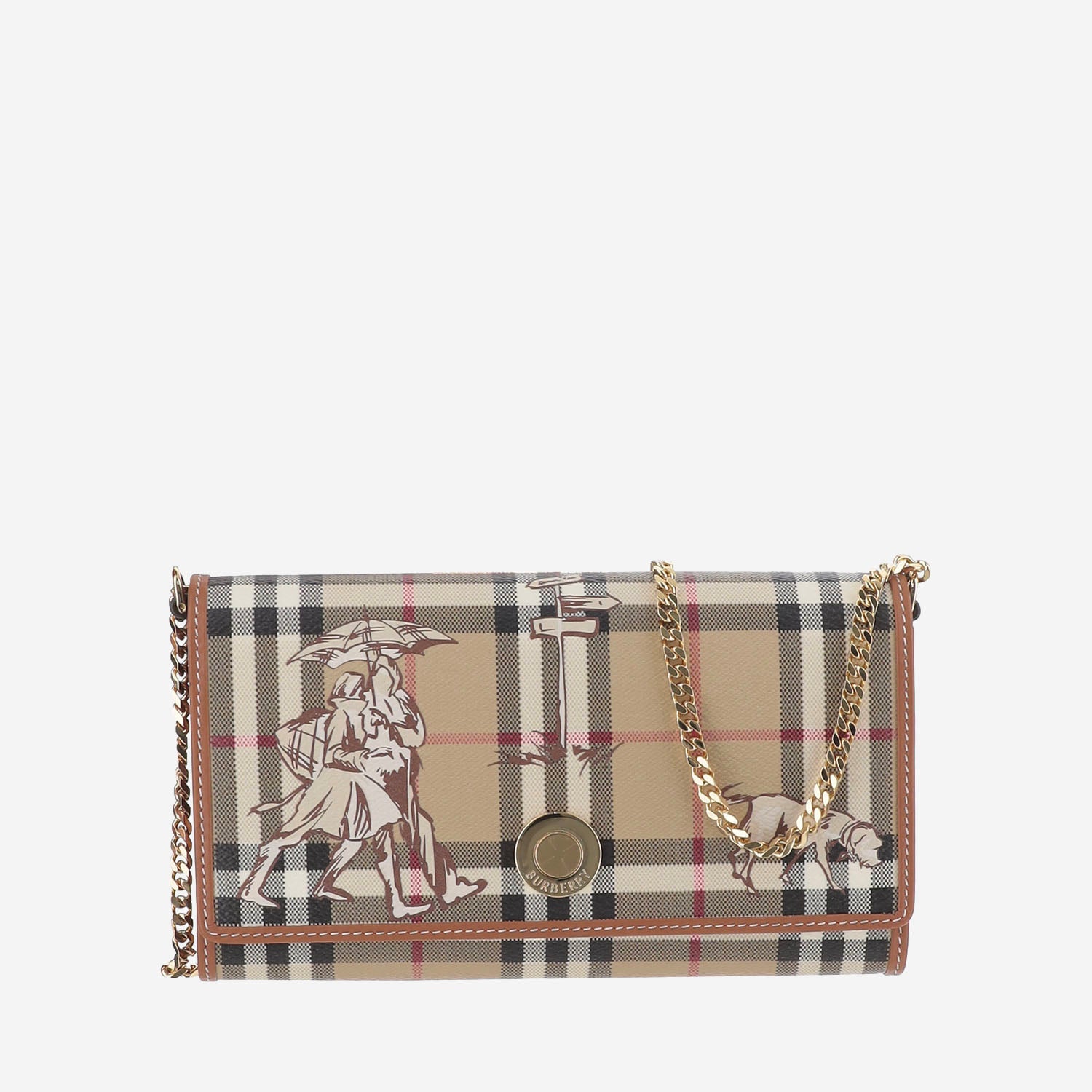 PORTAFOGLIO IN TESSUTO CON MOTIVO CHECK 8132104 ARCHIVEBEIGE BURBERRY 