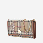 PORTAFOGLIO IN TESSUTO CON MOTIVO CHECK 8132104 ARCHIVEBEIGE BURBERRY 