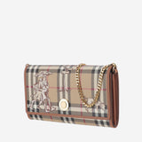 PORTAFOGLIO IN TESSUTO CON MOTIVO CHECK 8132104 ARCHIVEBEIGE BURBERRY 