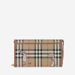 PORTAFOGLIO IN TESSUTO CON MOTIVO CHECK 8132104 ARCHIVEBEIGE BURBERRY 
