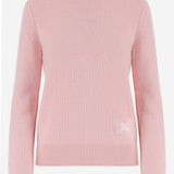 MAGLIONE IN CASHMERE STRETCH 8132214 PEONYPINK BURBERRY 
