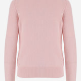 MAGLIONE IN CASHMERE STRETCH 8132214 PEONYPINK BURBERRY 