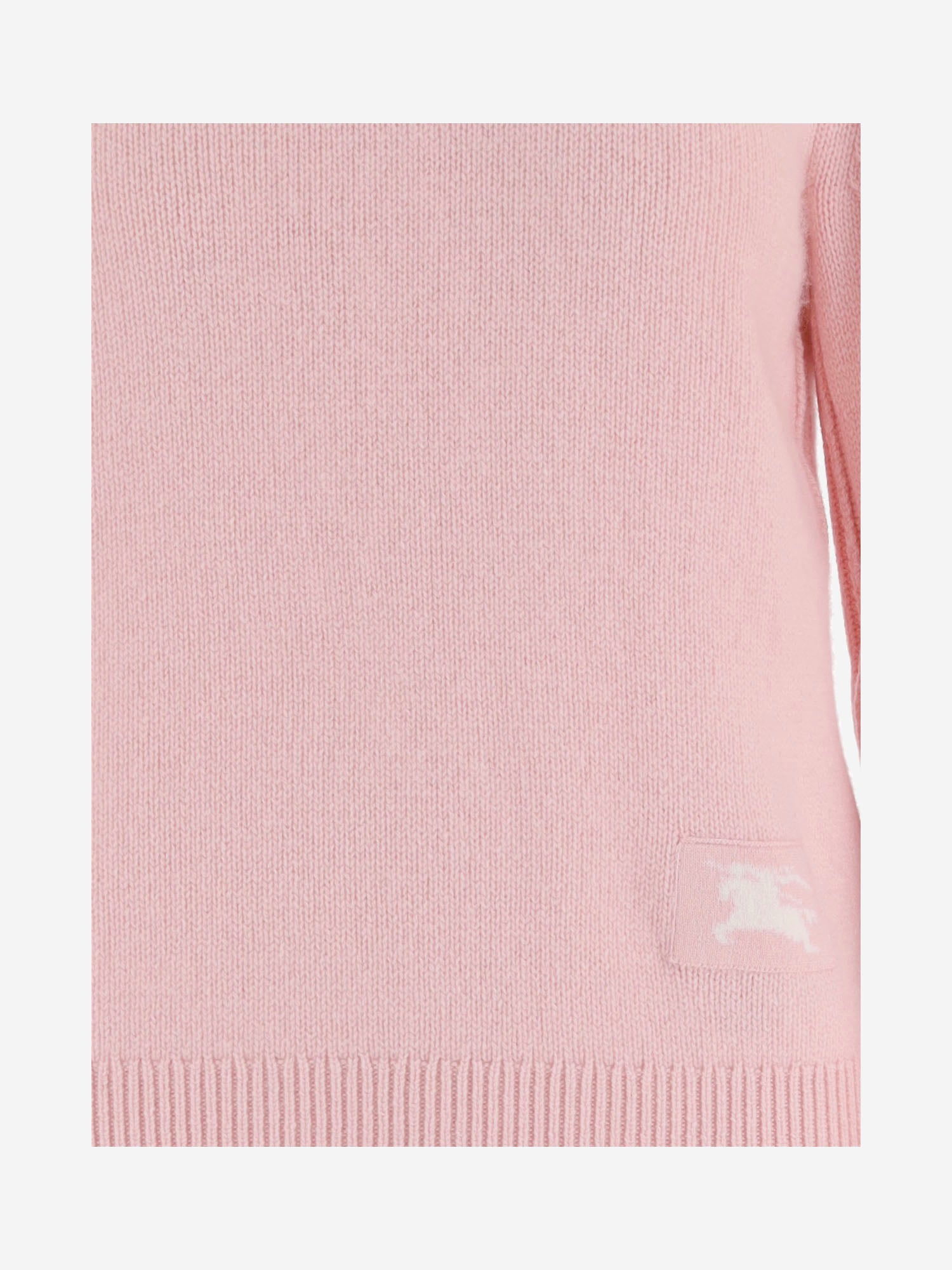 MAGLIONE IN CASHMERE STRETCH 8132214 PEONYPINK BURBERRY 
