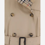 TRENCH LUNGO IN COTONE 8132309 HONEYBEIGE BURBERRY 