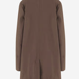 CAPPOTTO IN COTONE CON COLLETTO CHECK 8132359 MINK BURBERRY 