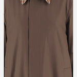 CAPPOTTO IN COTONE CON COLLETTO CHECK 8132359 MINK BURBERRY 