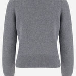 CARDIGAN IN LANA E CASHMERE 8132458 GREYMELANGE BURBERRY 
