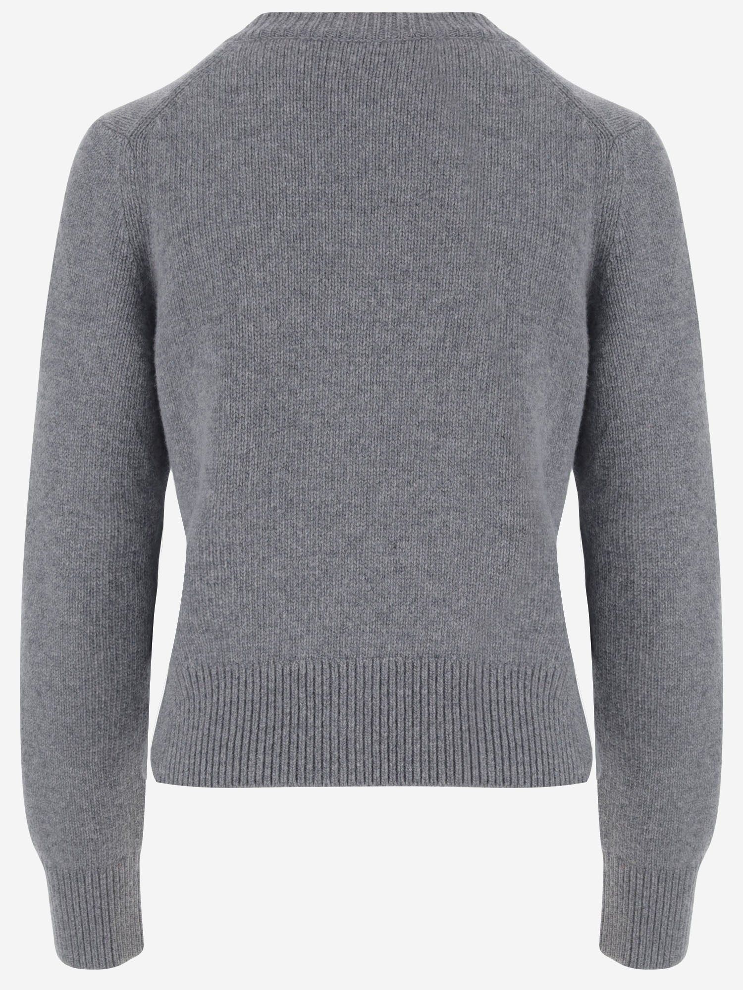 CARDIGAN IN LANA E CASHMERE 8132458 GREYMELANGE BURBERRY 